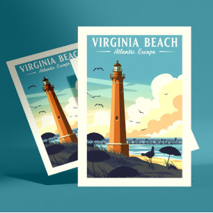 Vintage Virginia Beach Postcard