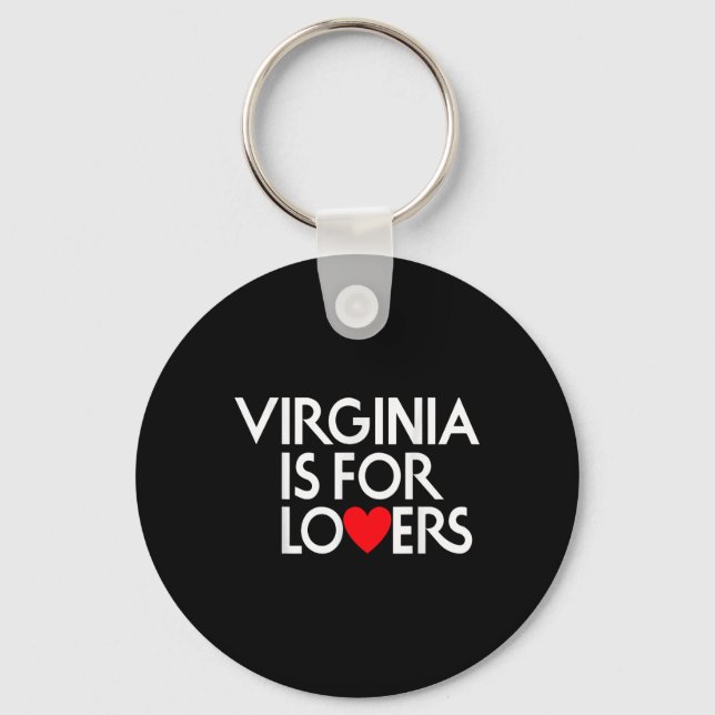Vintage Virginia Is For The Lovers  Keychain (Front)