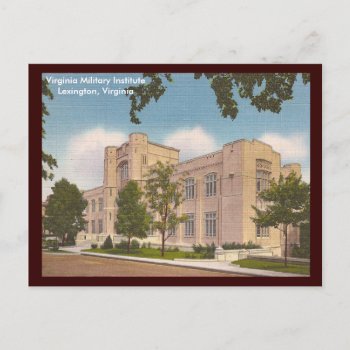 Vintage Virginia Military Institute Postcard by archemedes at Zazzle