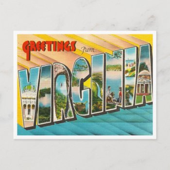 Vintage Virginia Postcard by vintage_gift_shop at Zazzle