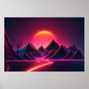 Vintage Visions: Retrofuturism Reimagined Poster