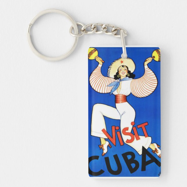 Vintage - Visit Cuba Keychain (Front)