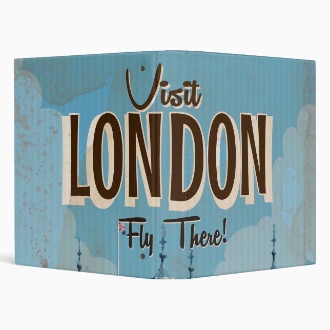 Vintage Visit London - Fly There Binder (Background)