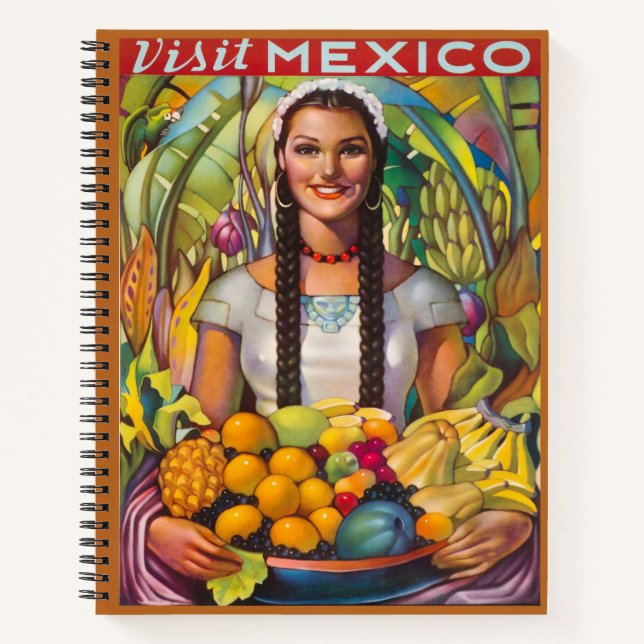 Vintage Visit Mexico Notebook (Front)