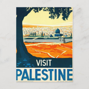 Vintage Visit Palestine Adv Postcard