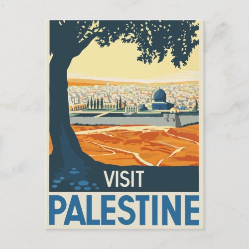 Vintage Visit Palestine Travel Postcard