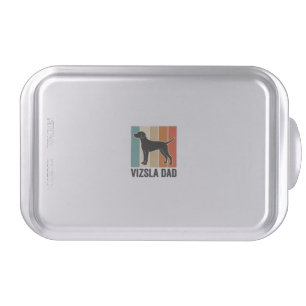 Vintage Vizsla Dad Dog Lover Shirt Design_1 Cake Pan