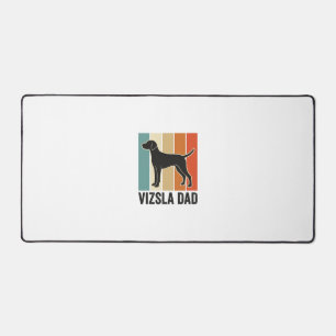 Vintage Vizsla Dad Dog Lover Shirt Design_1 Desk Mat