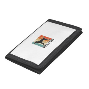 Vintage Vizsla Dad Dog Lover Shirt Design_1 Tri-fold Wallet