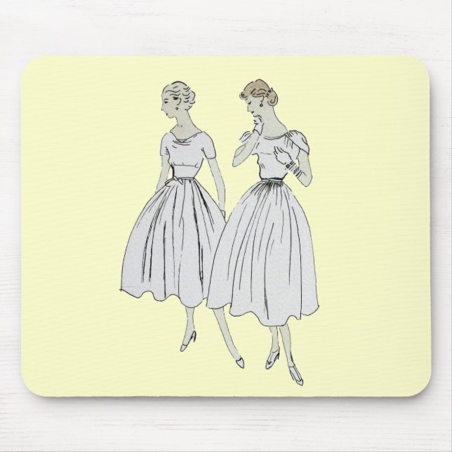 Vintage Vogue Mouse Pad (Front)