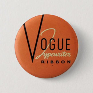 Vintage Vogue Typewritter Ribbon Pinback Button