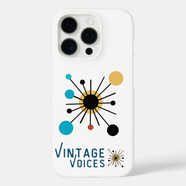 Vintage Voices iPhone  case (Back)