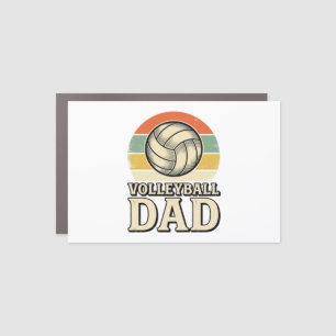 Vintage Volleyball Dad Retro Shirt Design_1 Car Magnet