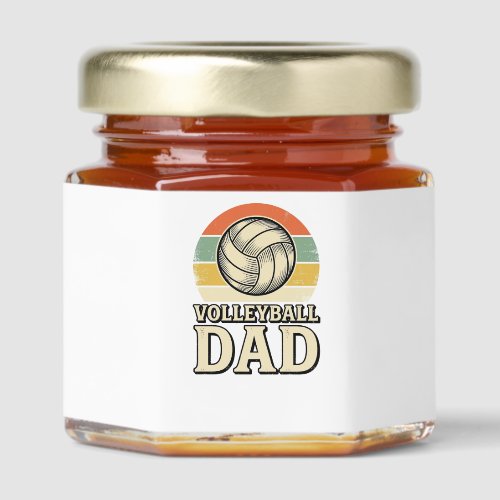 Vintage Volleyball Dad Retro Shirt Design_1 Honey Jar Favors