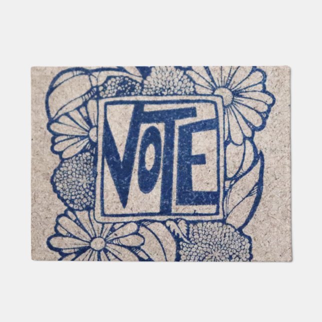 Vintage VOTE Doormat (Front)