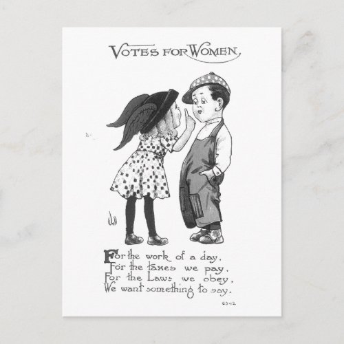 Vintage Votes for Women Postcard