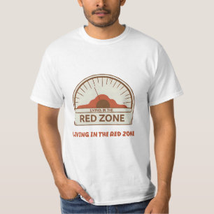 Vintage VU Meter – Living in the Red Zone Tee