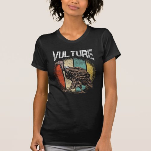 Vintage Vulture Bird Lover Birdwatching T_Shirt