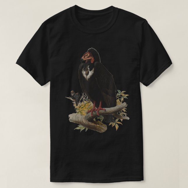 Vintage Vulture Scientific Drawing Turkey RedHeade T-Shirt (Design Front)