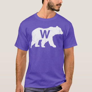Vintage W Bear Blue T-Shirt