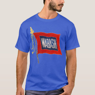 Vintage Wabash Railroad Flag logo T-Shirt
