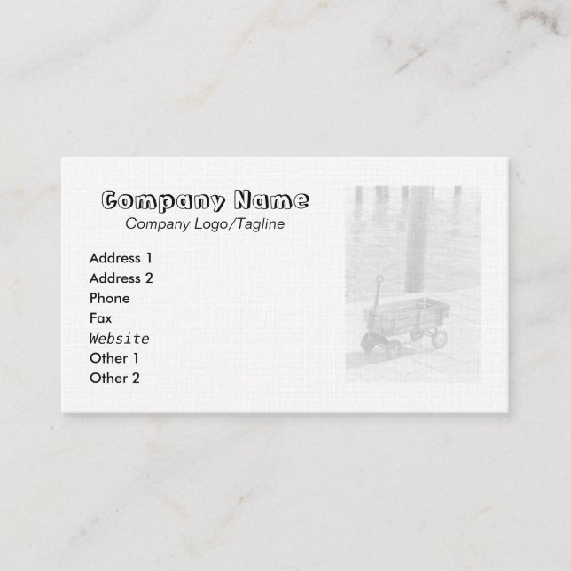 Vintage Wagon Business Card (Front)