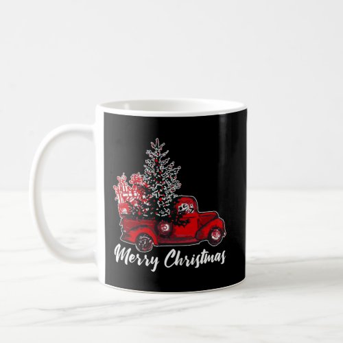Vintage Wagon Red Truck Christmas Tree Pajama Gift Coffee Mug