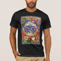 Vintage Wain Funky Flower Cat T-Shirt