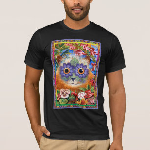 Vintage Wain Funky Flower Cat T-Shirt