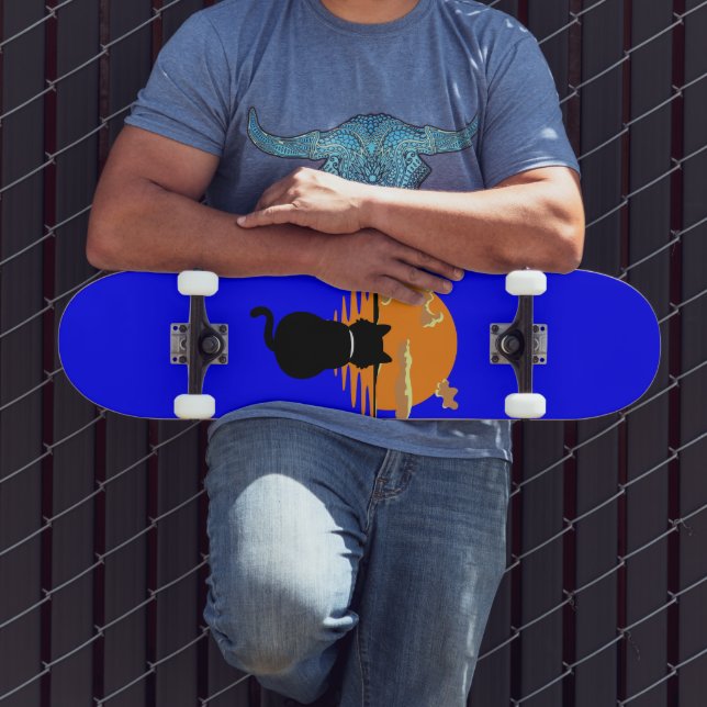 vintage waiting cat nature urban skateboard (Outdoor 3)