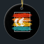 Vintage Wakeboarding Wakesurfing Wakesurfer Ceramic Ornament<br><div class="desc">Wakeboarding Wakesurfing Design. This Design is a great addition to your Wakeboarding accessories.</div>