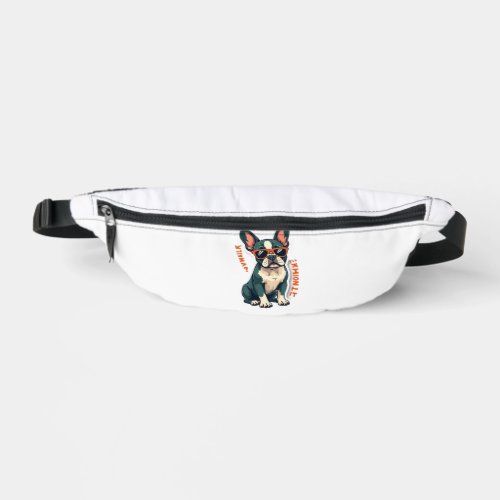 Vintage Walk Ill Think About It French Bulldog Fun Fanny Pack