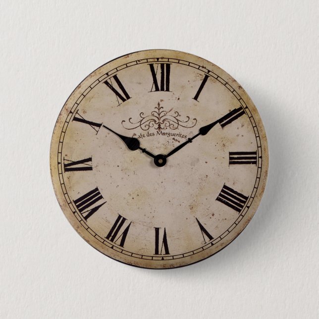 Vintage Wall Clock Button (Front)
