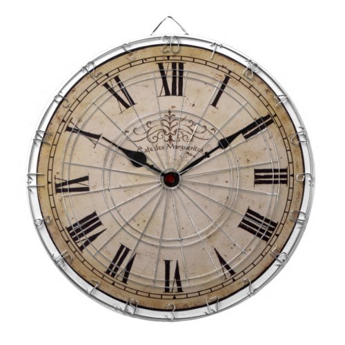 Vintage Wall Clock Dartboard