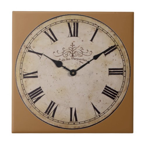 Vintage Wall Clock Tile