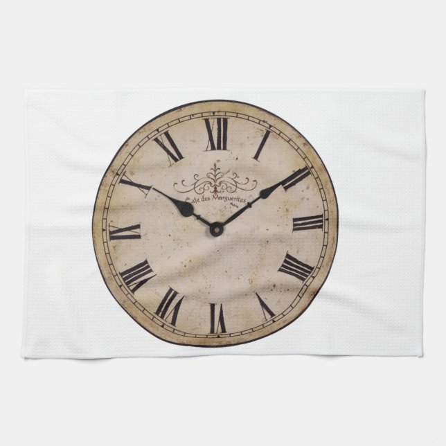 Vintage Wall Clock Towel (Horizontal)