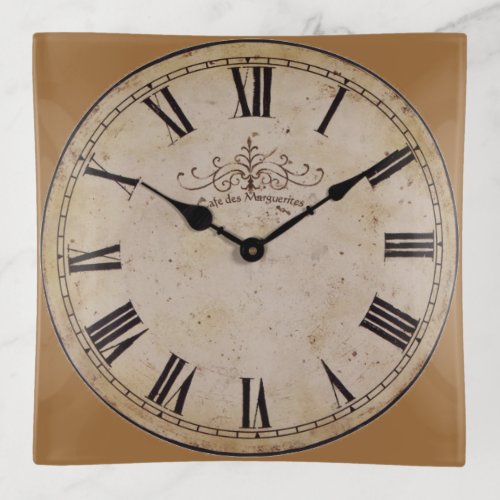 Vintage Wall Clock Trinket Tray
