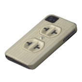 Vintage Wall Socket iPhone 4G Case (Bottom)