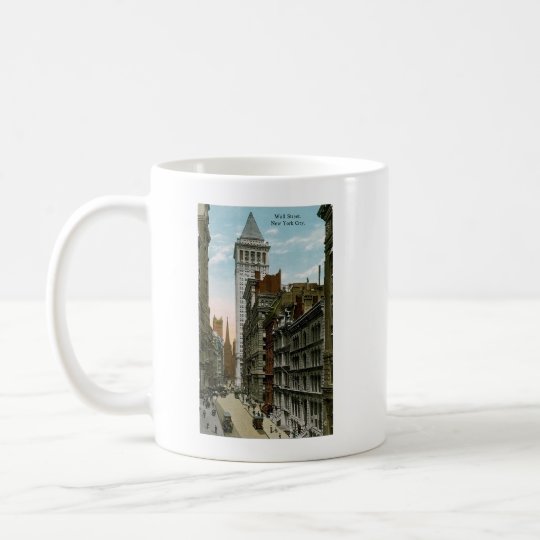 Vintage Wall Street, New York City Coffee Mug