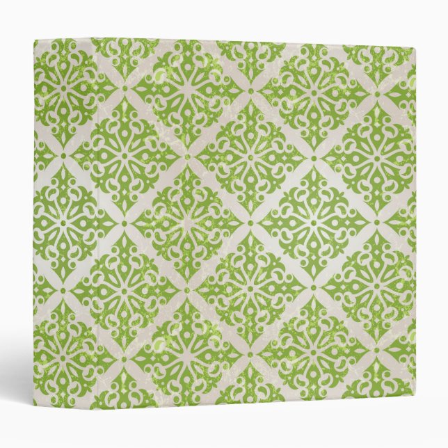 Vintage wallpaper 3 ring binder (Front/Spine)