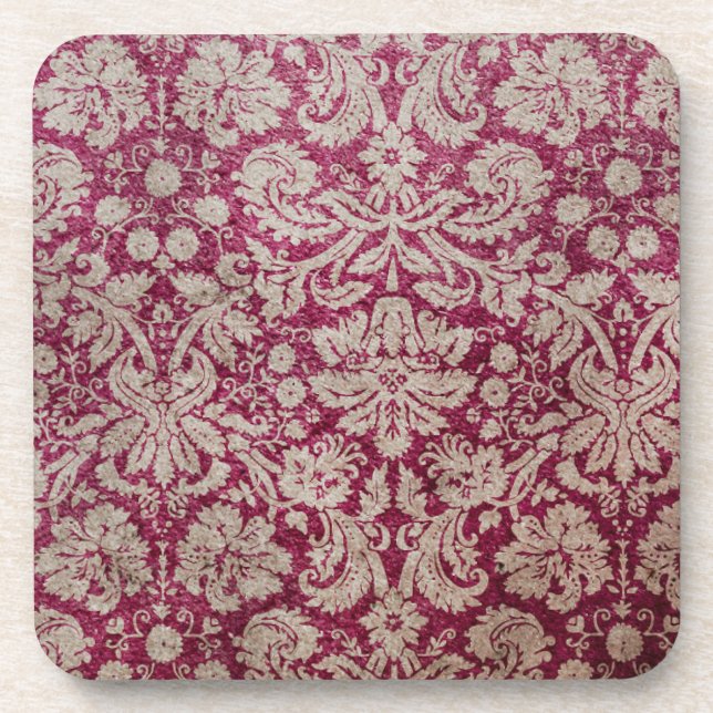 Vintage Wallpaper 4 Drink Coaster (Front)