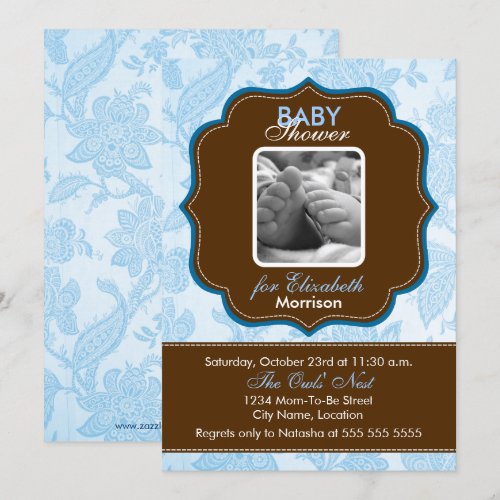 Baby Boy Shower Invitation