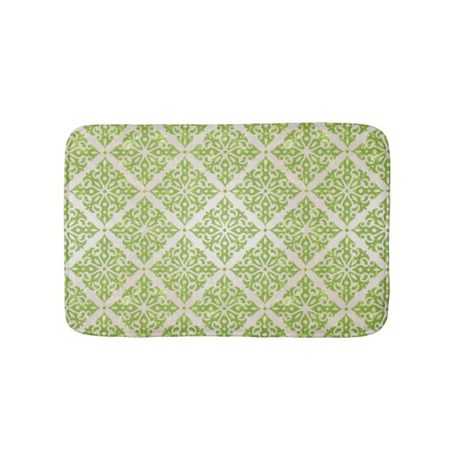 Vintage wallpaper bathroom mat (Front)