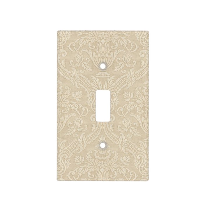 Vintage Wallpaper Beige Floral Elegant Damask Light Switch Cover Zazzle Com Check out how to cover the plates in scrapbook paper one more time. zazzle
