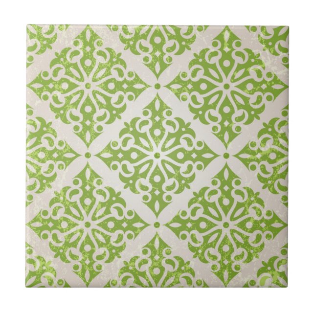 Vintage wallpaper ceramic tile (Front)
