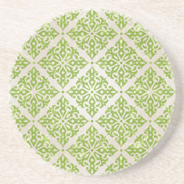 Vintage wallpaper coaster (Front)