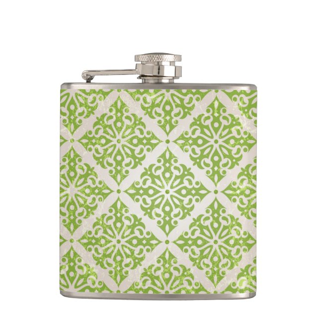 Vintage wallpaper flask (Front)