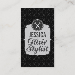 Vintage Wallpaper Hair Stylist Appointment Cards