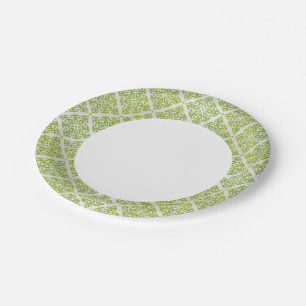 Vintage wallpaper paper plates