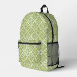 Vintage wallpaper printed backpack